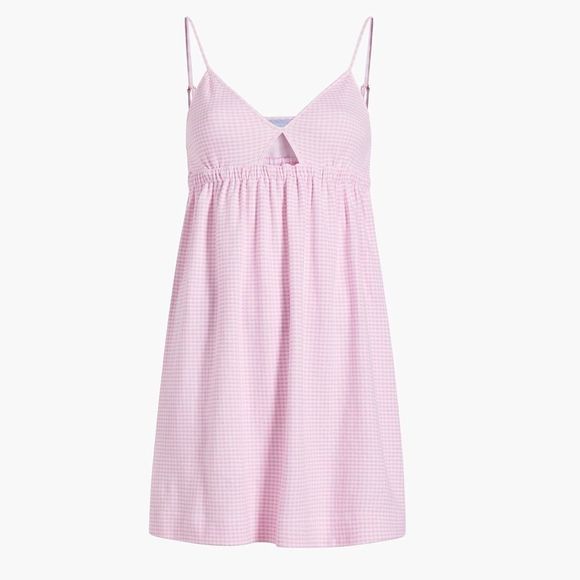 Hill House Other - Hill House Pajamas Womens Medium Aurora Sleep Dress Pink Gingham Tank Dress NEW